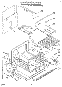 LOWER OVEN Diagram and Parts List for RB270PXBQ2  Whirlpool Wall Oven