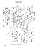 DOOR Diagram and Parts List for DP8500XTN3  Whirlpool Dishwasher