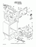 LINER PARTS Diagram and Parts List for K9TREFFWMS01  KitchenAid Refrigerator