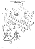 CONTROL PANEL, LIT/OPTIONAL Diagram and Parts List for KUDJ23HY2  KitchenAid Dishwasher