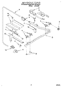 MANIFOLD Diagram and Parts List for FGP325YL2  Roper Range