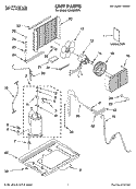 UNIT PARTS Diagram and Parts List for CAH8WRP1  Crosley Air Conditioner
