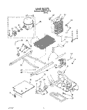 UNIT Diagram and Parts List for 3XARG479WP00  Whirlpool Refrigerator