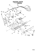 CONTROL Diagram and Parts List for GD5THGXKS01  Whirlpool Refrigerator