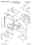 OVEN Diagram and Parts List for KEBI141DBL2  KitchenAid Wall Oven