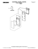 CONTROL PANEL PARTS Diagram and Parts List for IMH15XVQ2  Whirlpool Microwave