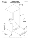 CABINET PARTS Diagram and Parts List for EL88TRRWQ03  Whirlpool Refrigerator