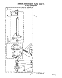 BRAKE AND DRIVE TUBE Diagram and Parts List for KAWE900TWH0  KitchenAid Washer
