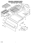 Part Location Diagram of 9760775 Whirlpool Element, Warming