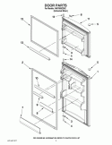 DOOR PARTS Diagram and Parts List for NWT0002D02  Whirlpool Refrigerator