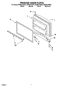 FREEZER DOOR PARTS, OPTIONAL PARTS Diagram and Parts List for GR9SHKXMS01  Whirlpool Refrigerator