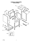 EXTERNAL OVEN Diagram and Parts List for SF395PEWW0  Whirlpool Range