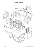 OVEN PARTS Diagram and Parts List for KEMS309BSP00  KitchenAid Microwave Oven Combo