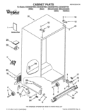 CABINET PARTS Diagram and Parts List for GSS30C6EYY03  Whirlpool Refrigerator