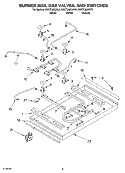 SECTION Diagram and Parts List for KGCT366GBL2  KitchenAid Cooktop