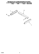 MICROWAVE COMPARTMENT PARTS Diagram and Parts List for KEMC378KBT04  KitchenAid Microwave Oven Combo