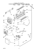 ICE MAKER Diagram and Parts List for GD22DCXHT01  Whirlpool Refrigerator