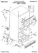 CABINET Diagram and Parts List for TT18AKXBN01  Estate Refrigerator