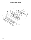 CONTROL PANEL, LIT/OPTIONAL Diagram and Parts List for KEBI241YBL1  KitchenAid Wall Oven