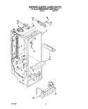REFRIGERATOR LINER Diagram and Parts List for KSRS27QAWH07  KitchenAid Refrigerator