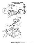 MACHINE BASE Diagram and Parts List for LA6300XTF1  Whirlpool Washer