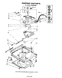 MACHINE BASE Diagram and Parts List for LA3400XPW3  Whirlpool Washer