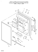 REFRIGERATOR DOOR Diagram and Parts List for 8ET21DKXDN03  Whirlpool Refrigerator
