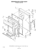 REFRIGERATOR DOOR Diagram and Parts List for ET22DMXTF00  Whirlpool Refrigerator