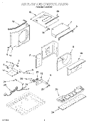 AIRFLOW AND CONTROL Diagram and Parts List for CA10WR90  Whirlpool Air Conditioner