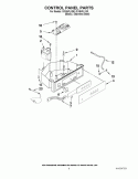 CONTROL PANEL PARTS Diagram and Parts List for GI15NFLXS0  Whirlpool Ice Maker