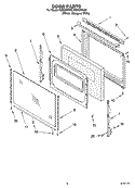 DOOR PARTS, MISCELLANEOUS PARTS Diagram and Parts List for FGS337KQ2  Roper Range