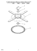 LOWER WASHARM AND STRAINER Diagram and Parts List for KUDR25SHBT0  KitchenAid Dishwasher