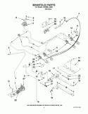 MANIFOLD PARTS Diagram and Parts List for GW399LXUS05  Whirlpool Range