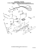CONTROL PARTS Diagram and Parts List for WSR25D2RYW00  Whirlpool Refrigerator