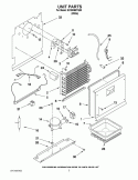 UNIT PARTS Diagram and Parts List for EV200NZTQ00  Whirlpool Freezer