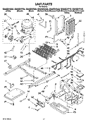 UNIT PARTS Diagram and Parts List for GS6NBEXRL03  Whirlpool Refrigerator