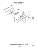 BACKGUARD Diagram and Parts List for SF311PSRW5  Whirlpool Range