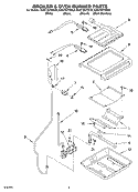 BROILER AND OVEN BURNER Diagram and Parts List for KGST307HBT9  KitchenAid Range