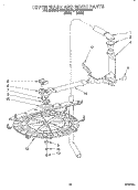 UPPER WASH AND RINSE Diagram and Parts List for KUDG23HBWH0  KitchenAid Dishwasher