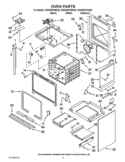 OVEN PARTS Diagram and Parts List for KGSS907SBL03  KitchenAid Range