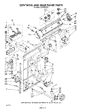 CONTROLS AND REAR PANEL Diagram and Parts List for LA5600XPW5  Whirlpool Washer