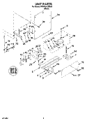 UNIT PARTS Diagram and Parts List for KUWS24LSBS00  KitchenAid Wine and Beverage Cooler
