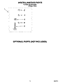 MISCELLANEOUS PARTS OPTIONAL PARTS (NOT INCLUDED) Diagram and Parts List for 2DLXR7244MQ1  Whirlpool Washer