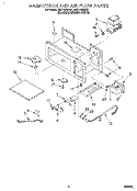 MAGNETRON AND AIR FLOW Diagram and Parts List for MH7110XBQ1  Whirlpool Microwave