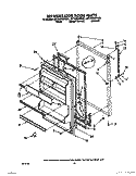 REFRIGERATOR DOOR, NOT ILLUSTRATED Diagram and Parts List for 3ET18GKXWW01  Whirlpool Refrigerator