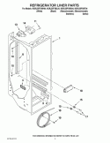 REFRIGERATOR LINER PARTS Diagram and Parts List for KSRJ25FXBL04  KitchenAid Refrigerator