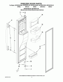 FREEZER DOOR PARTS Diagram and Parts List for WSF26D3EXS00  Whirlpool Refrigerator