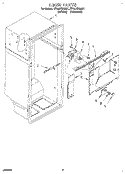 LINER Diagram and Parts List for ET18LKXAN01  Whirlpool Refrigerator