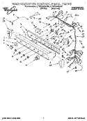 WASHER/DRYER CONTROL PANEL Diagram and Parts List for LTG7245AN0  Whirlpool Washer Dryer Combo