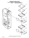 FREEZER LINER PARTS Diagram and Parts List for KSC23C9EYB02  KitchenAid Refrigerator